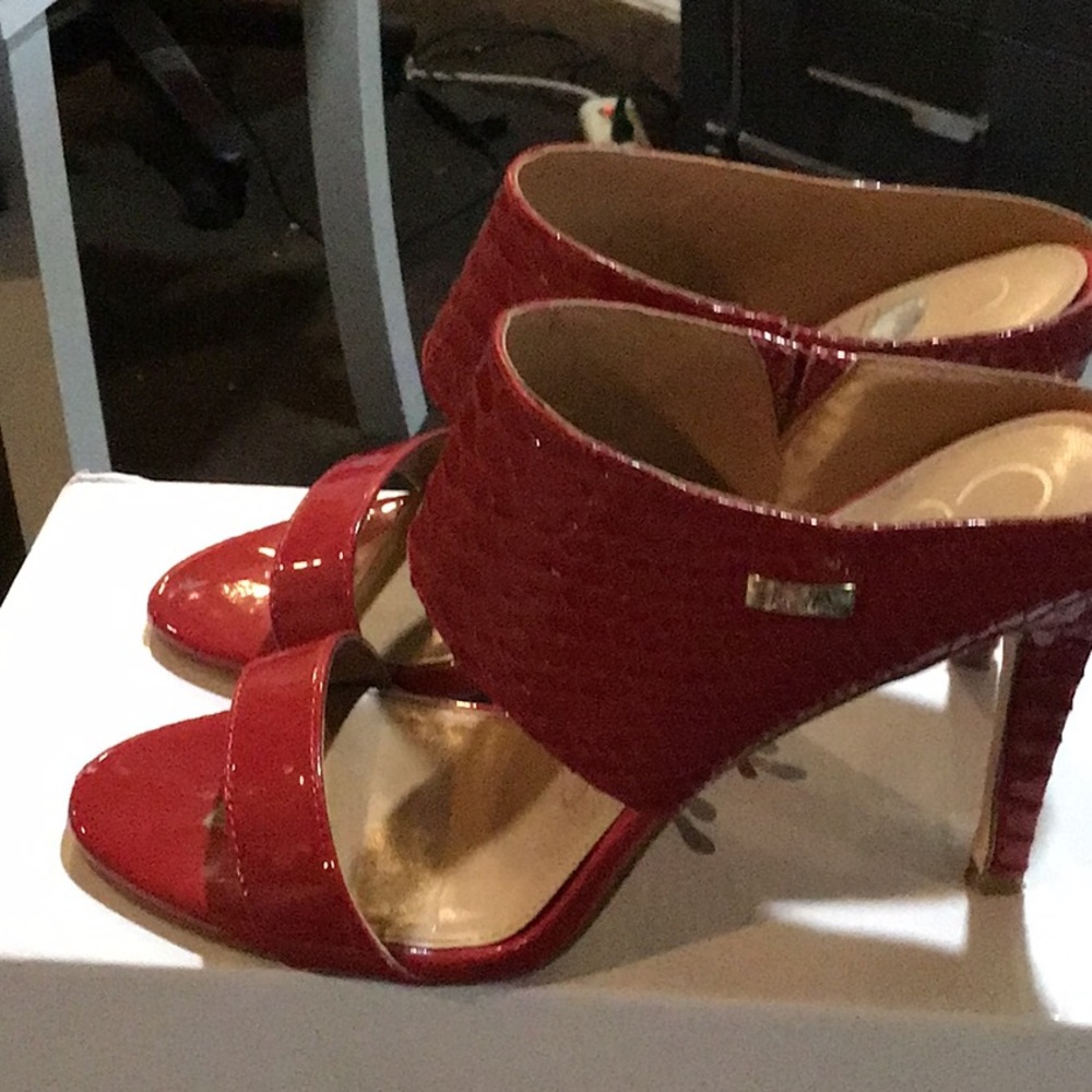 Red Calvin Kleins Heels